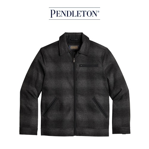 [CM064-83217 S~L] 펜들턴 Mt 후드 스탠다드 자켓_블랙/차콜 옹브레 S~L