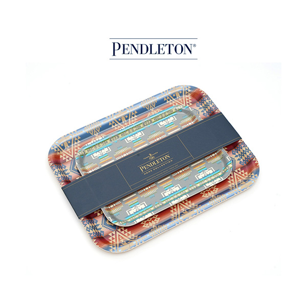 [XW719-55158] 펜들턴 버치우드 자카드 트레이 쟁반 2종 세트