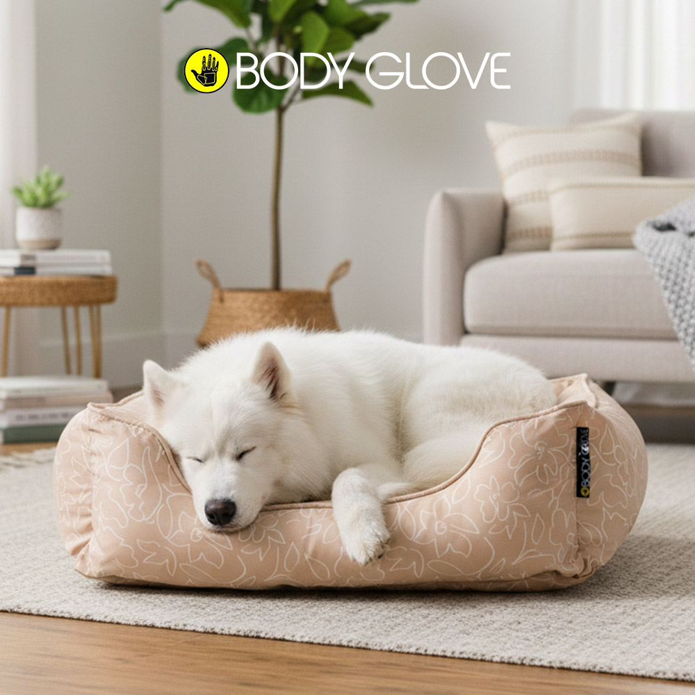 캐롤라이나 바디글로브 페인트플라워 펫 커들러베드