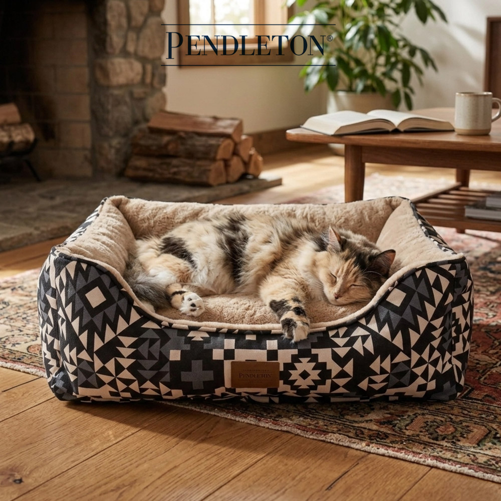 캐롤라이나 펜들턴 펫 커들러베드 M - 블루리지 블랙