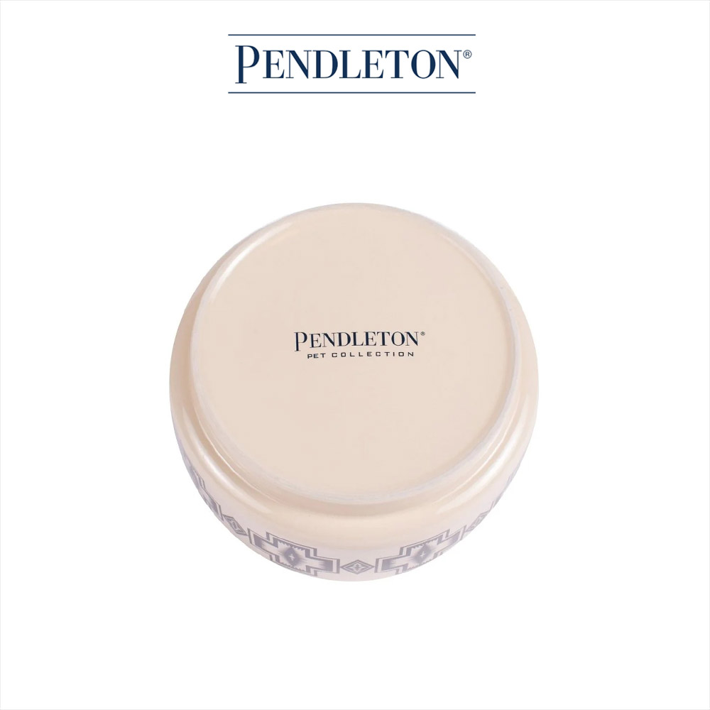 캐롤라이나 펜들턴 펫 세라믹 식기 6인치 - 하딩토널 내추럴