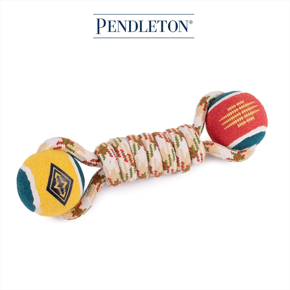 캐롤라이나 펜들턴 펫 로프 라쏘 장난감