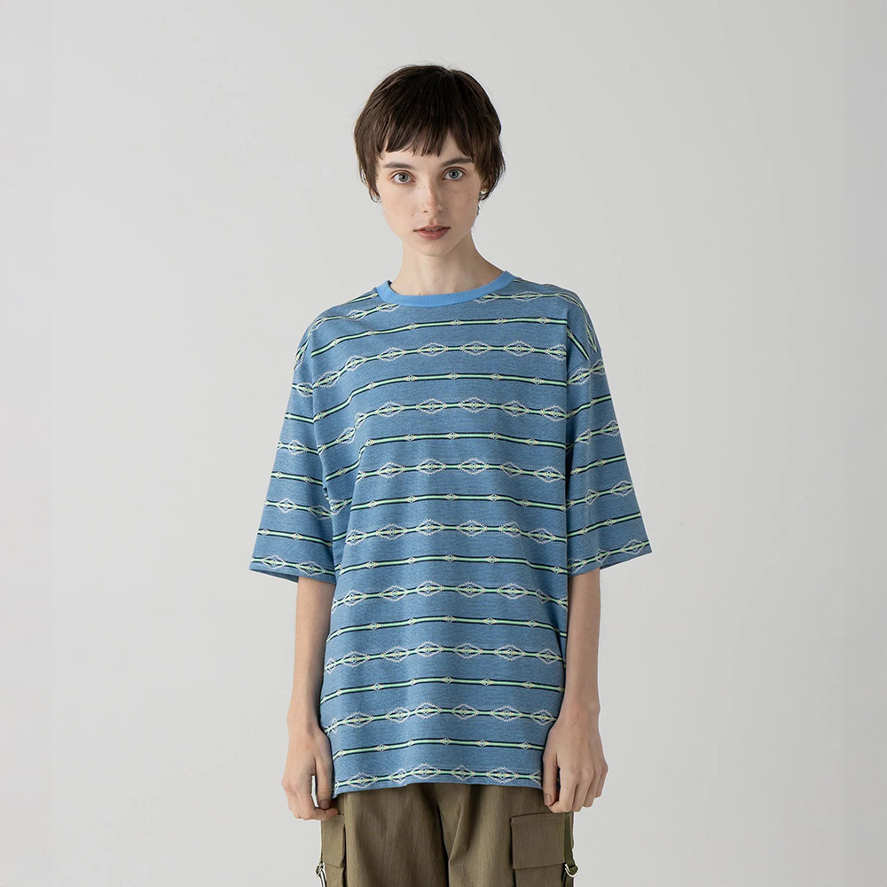 [6275-4008-60] 펜들턴 자카드 티셔츠_블루
