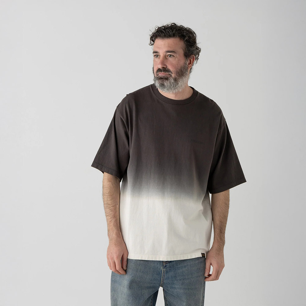 [6275-4013-91] 펜들턴 그라데이션 다이 백 프린트 티셔츠_차콜
