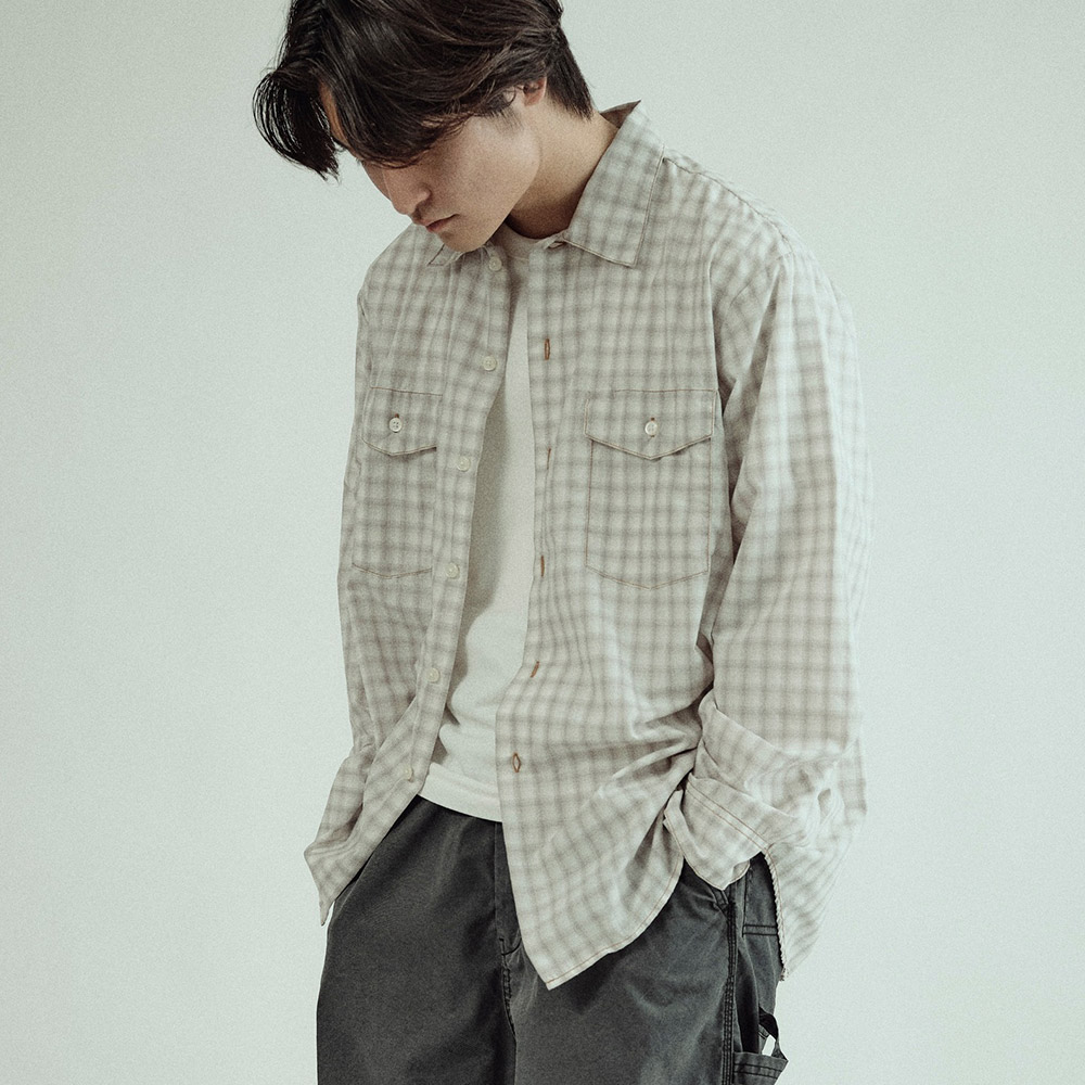 [6175-3082-75] 펜들턴 스미스 브루클린 워크 셔츠_그레이