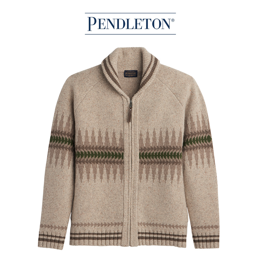 [펜들턴] 소투스 벅 집업 스웨터 / 소투스 오트밀