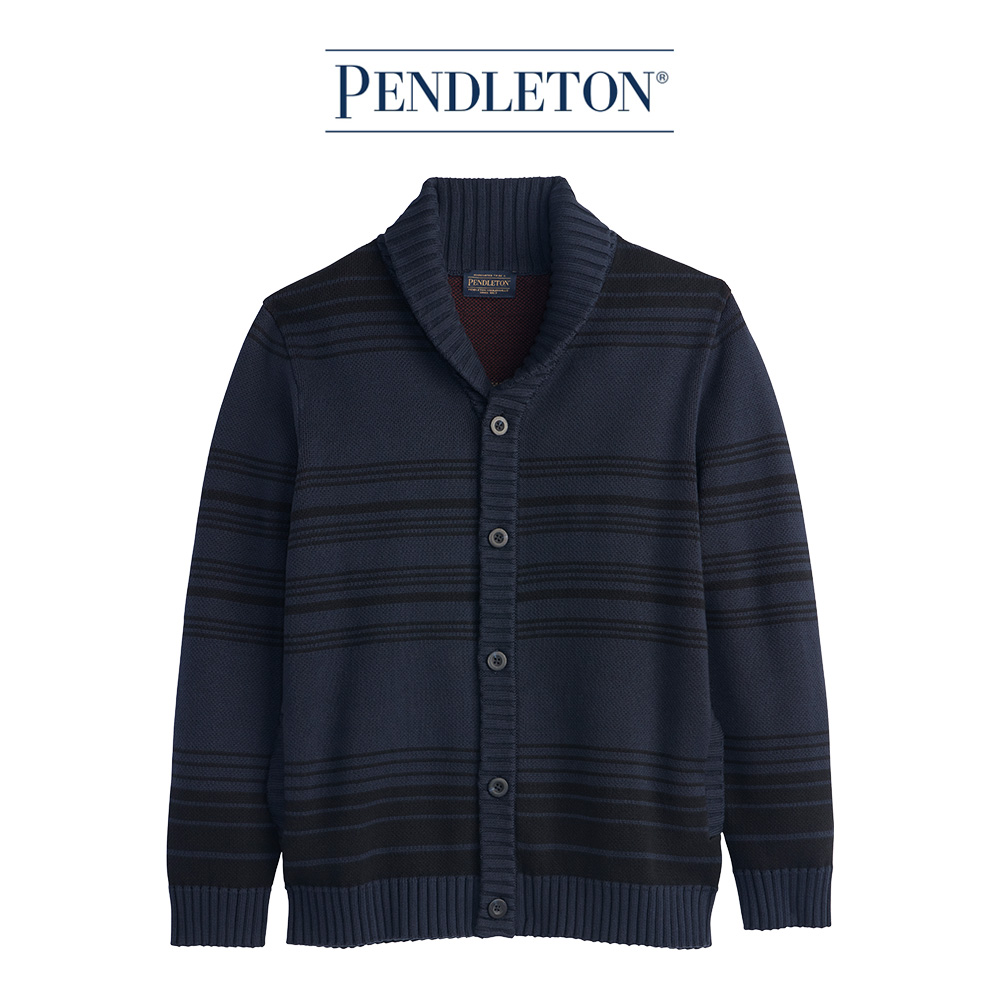 [펜들턴] 투말로 릿지 코튼 가디건 / 투말로 네이비