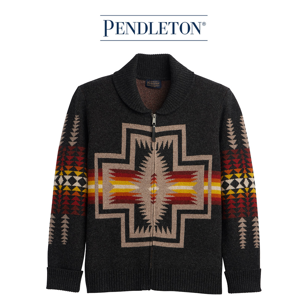 [펜들턴] 하딩 집 램스울 가디건 / 하딩 옥스퍼드