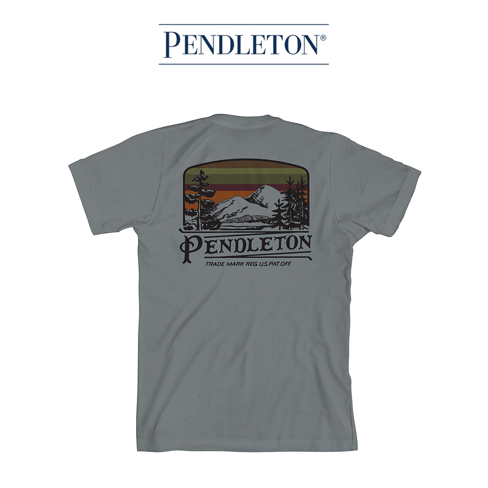 [RG1429-74745] 펜들턴 와일드 선셋 그래픽 반팔 티셔츠 / 블루 스톰