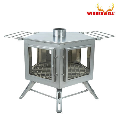 [910263] 위너웰 펜타곤 캠핑 화목난로 스토브