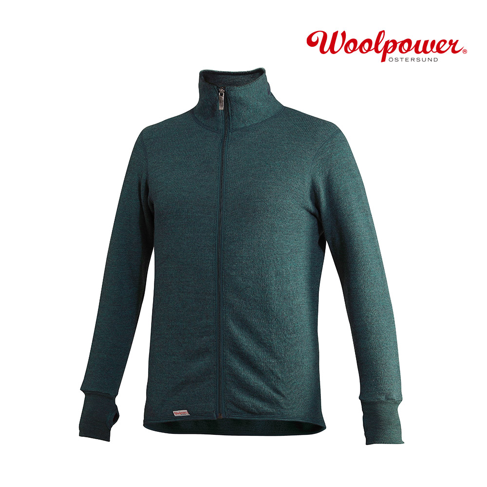 [7234] 울파워 풀 지퍼 자켓 400 포레스트그린